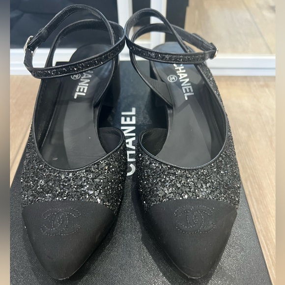 CHANEL Shoes - Chanel Glitter Shoes